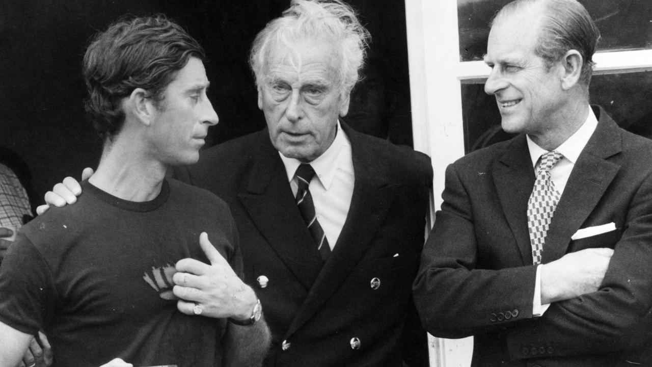 Prince of Wales celebrates with a pint a victorious polo match at Tidworth, 1978, with Lord Mountbatten, whom he regarded as an uncle, and his father the Duke of Edinburgh, Prince Philip on 4th July 1981. Picture: Arthur Edwards