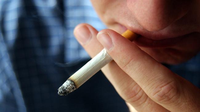Smoker inhaling on cigarettePhoto Warren Lynam / Sunshine Coast Daily