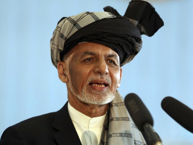 Afghan President Ashraf Ghani announced the “conditional release” of three Taliban prisoners earlier this week. Picture: AP