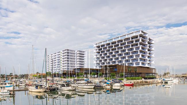 Artist's impression of what the Newport Marina development could look like if approved.