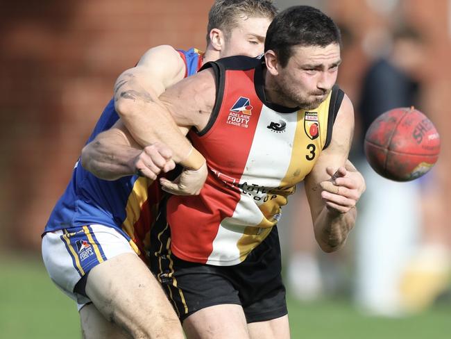 Goodwood's Jack Carter in action this season. Picture: Adelaide Footy League