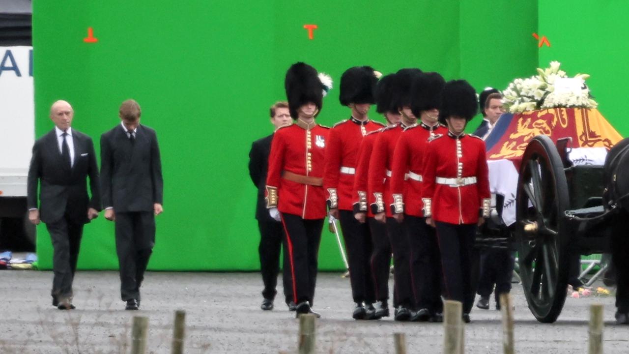 The scene was filmed at a disused RAF base. Picture by: Dean/Click News And Media/SplashNews.com/Media Mode