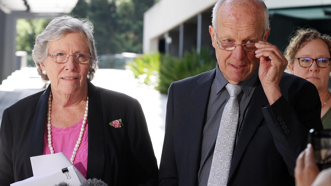 Wendy and Lawrie Brooks, Jeffrey Brooks inquest, Brisbane. Picture: Liam Kidston