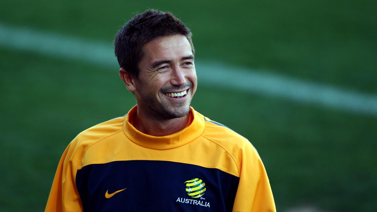 Football-Soccer - Australian Socceroos training at Leichhardt Oval . Harry Kewell leaves the field ..Pic;Gregg Porteous