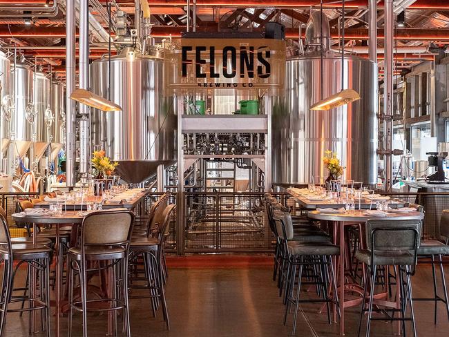 The Felons microbrewery at the historic Howard Smith Wharves, underneath the Story Bridge in Brisbane.