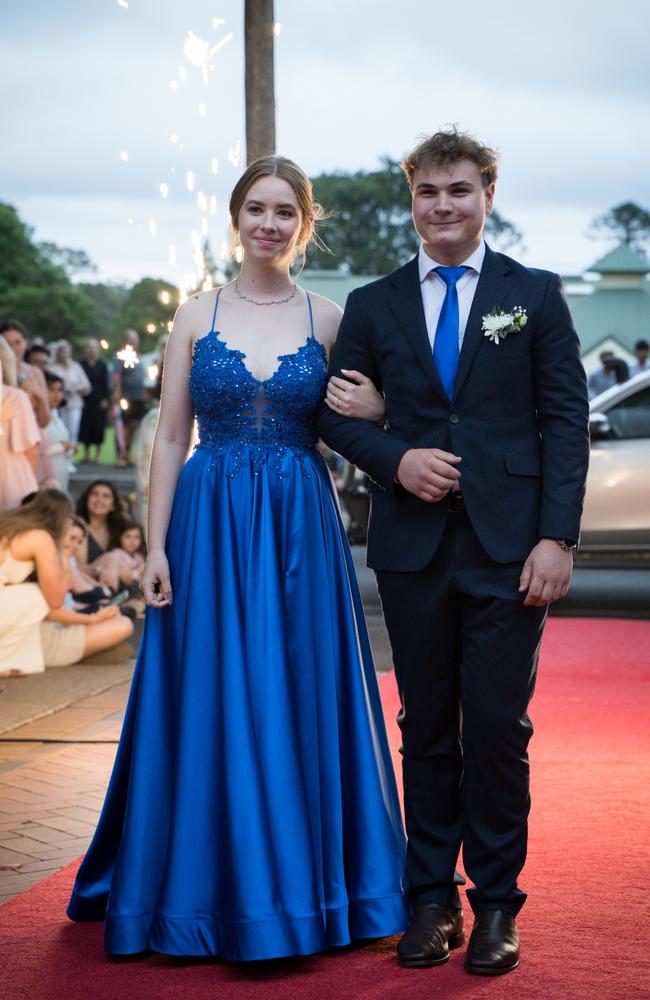 Lily Maughan and Fred Turner arrive at Toowoomba Anglican School class of 2024 school formal. Friday, November 15, 2024. Picture: Christine Schindler