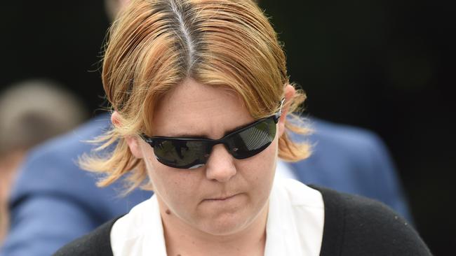 Fraudster fake cancer mum Melissa Quinn at Casino Local Court in April. Picture: Marc Stapelberg/Northern Star