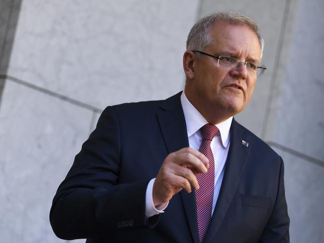 Prime Minister Scott Morrison has announced a stimulus package of $189 billion to cushion the economic blow of the coronavirus. Picture: Lukas Coch/AAP