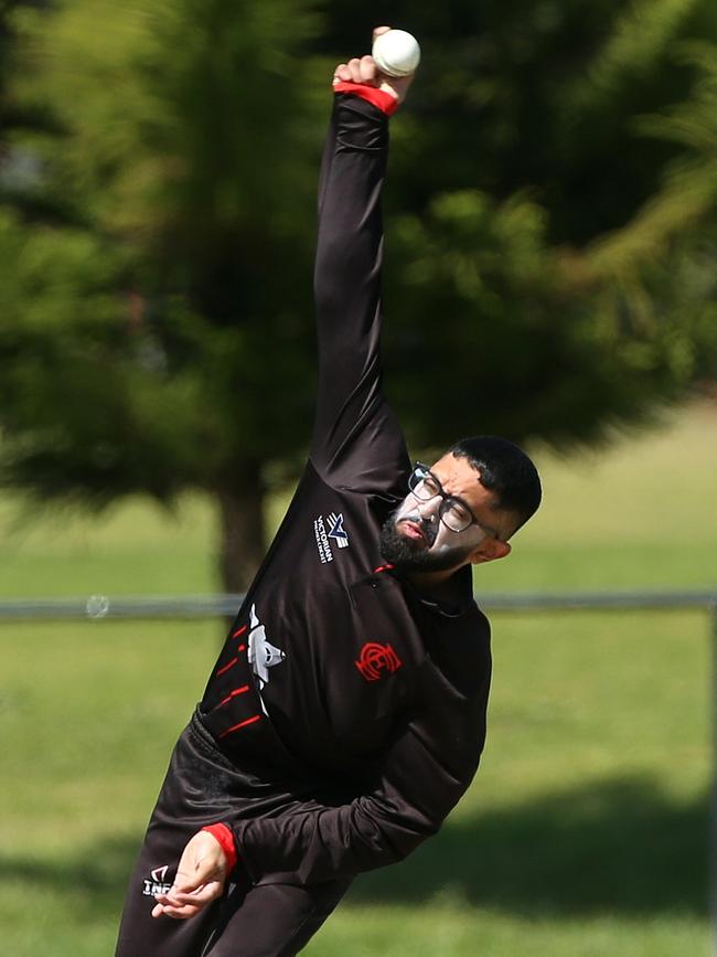 Nishal Perera in action for Essendon. Picture: Hamish Blair