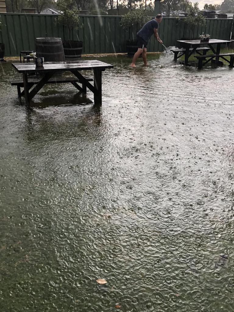 Saturday weather damage at Wild Game Wine, Naracoorte Picture: Facebook