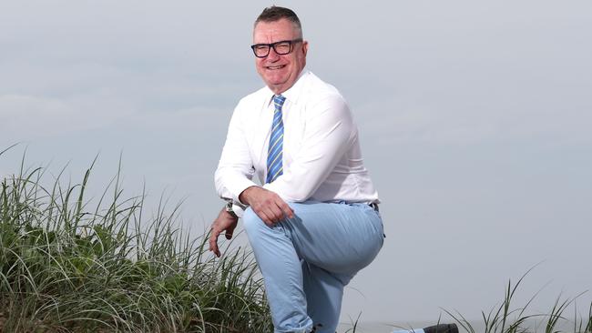 Gold Coast radio personality Adrian ‘AJ’ Johnston will contest the new Gold Coast City Council super division at the March 28, 2020 poll. Picture: Jason O'Brien