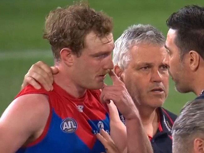 An incident involving Brisbane captain Dayne Zorko and Melbourne defender Harrison Petty is set to be investigated by the AFL following the Demons’ big win on Friday night Picture 7News,