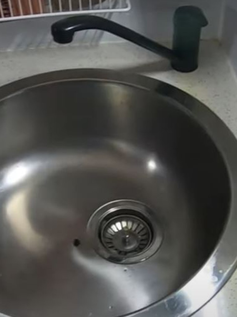 The camper has a sink, toilet and shower. Picture: Youtube