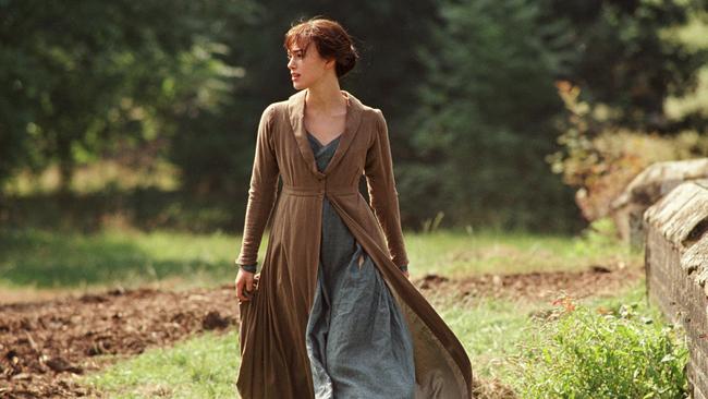 Film adaptation ... actress Keira Knightley in the 2005 movie Pride and Prejudice. Picture: Supplied