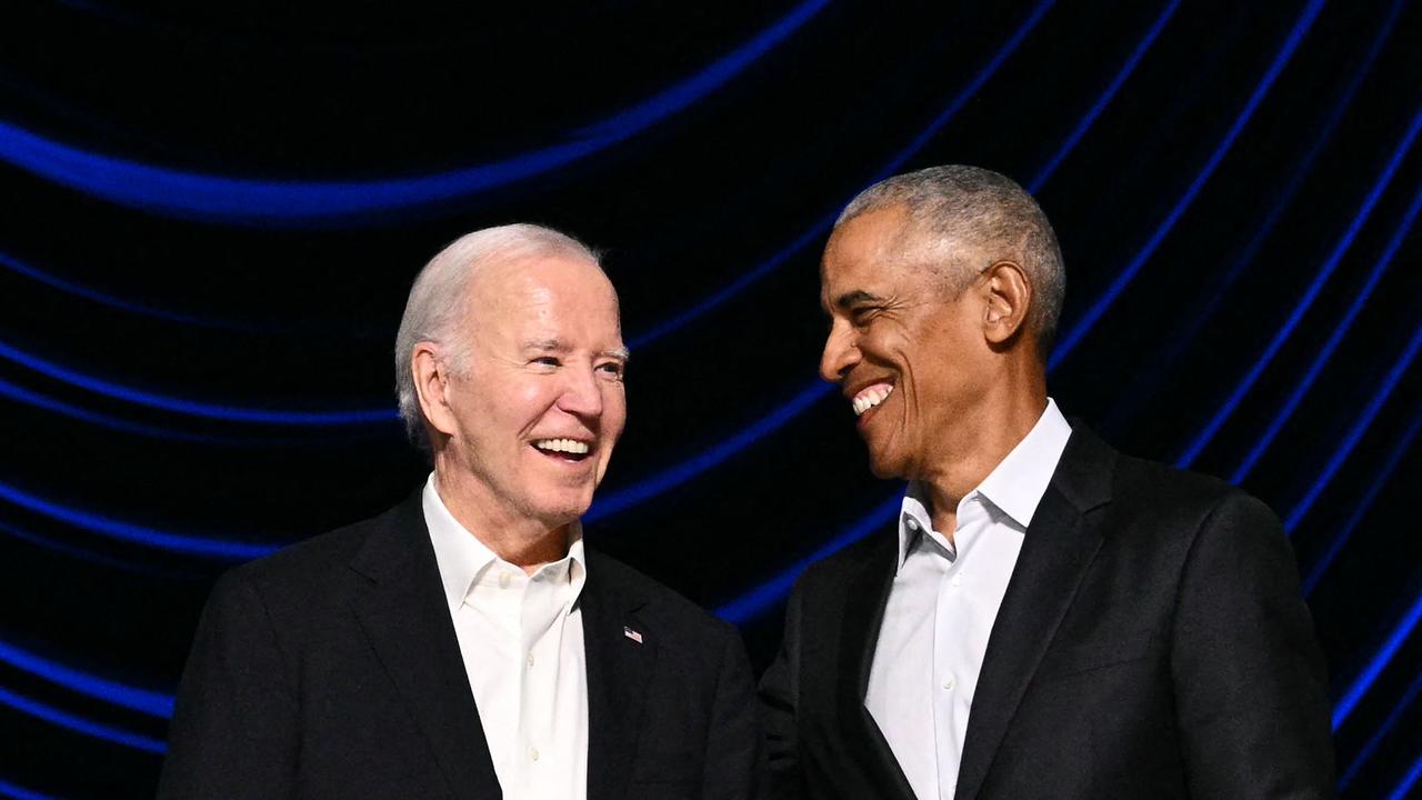 Barack Obama praised Joe Biden as one of America’s most consequential presidents. Picture: Mandel Ngan/AFP