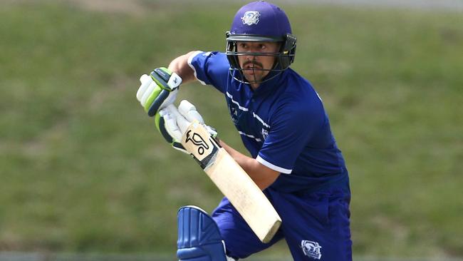 Josh Trembearth batting for Greenvale. Picture: Hamish Blair