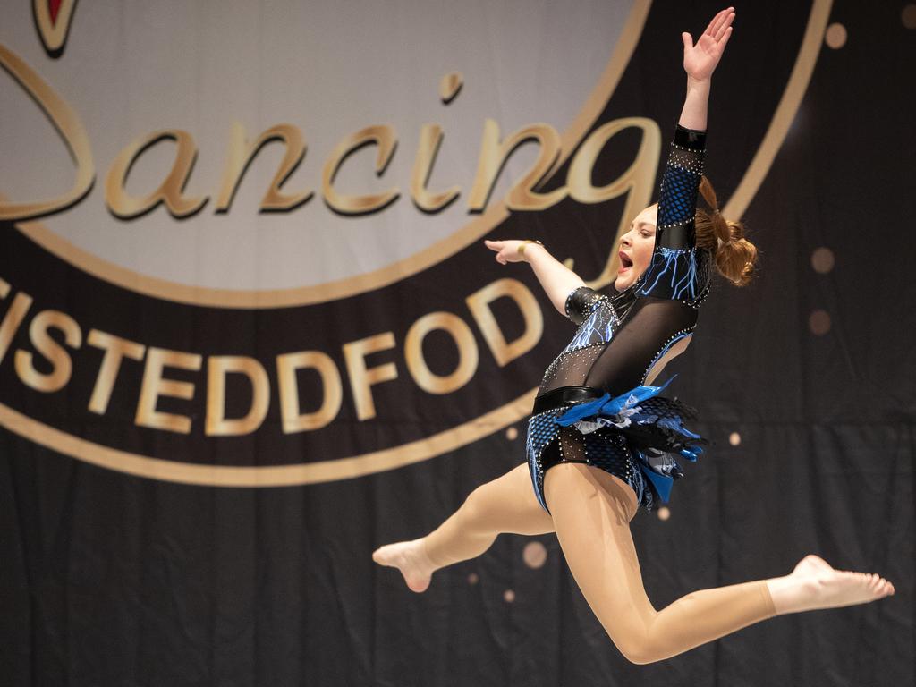 Southern Tasmanian Dancing Eisteddfod, Chelsea Horne (JDW) during the 12 Years Jazz Solo at Wrest Point. Picture: Chris Kidd