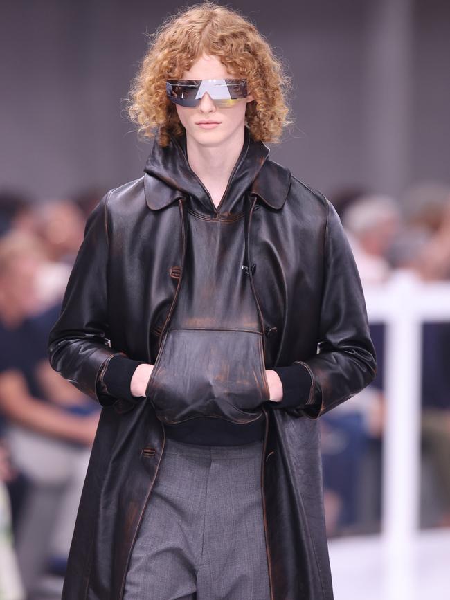 Kane Parker walks the Prada runway a in Milan, Italy. Picture: Daniele Venturelli/WireImage