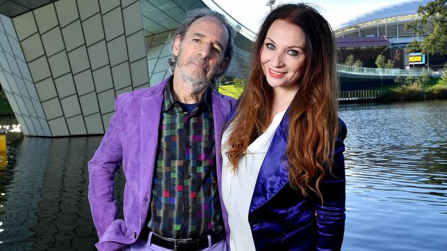 Harry Shearer and his singer-songwriter wife Judith Owen brought their cabaret show This Infernal Racket to Australia in 2016. Picture Mark Brake