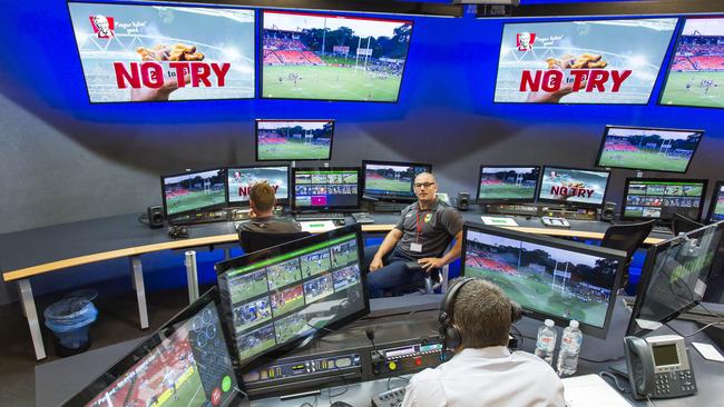 The NRL bunker has come under fire recently. Picture: NRL Photos.