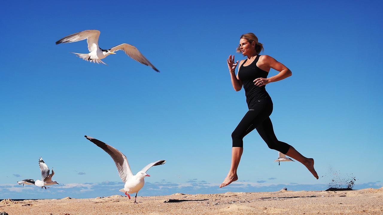 Free as a bird … running ‘changed my life’, says Warner. Picture. Phil Hillyard