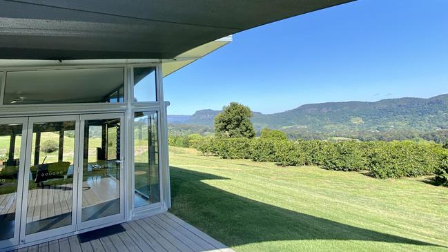 Views for days from Origin House, which overlooks the Tweed’s only coffee plantation.