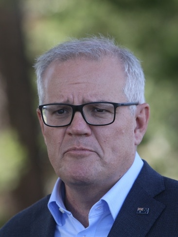 Prime Minister Scott Morrison has been accused of dividing Australia. Picture Emma Brasier