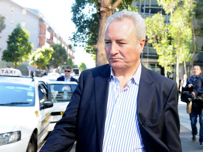 The then SMH editor-in-chief Peter Fray leaving Fairfax offices in Sydney on the day Fairfax Media announced plans to cut 1900 jobs across the company. Picture: News Corp