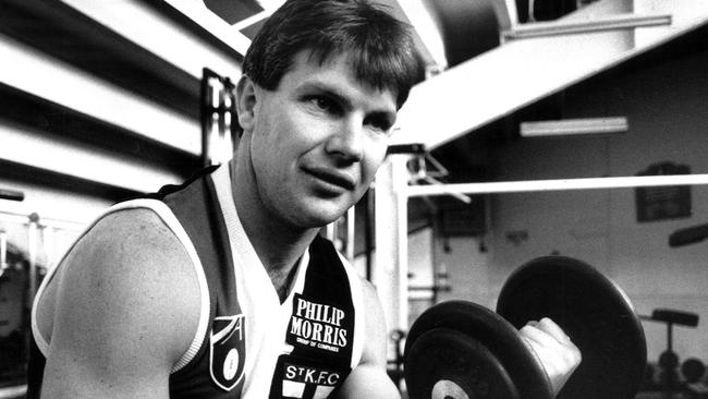 St Kilda captain Danny Frawley in 1992.