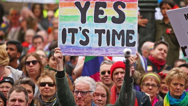 A majority of Catholics, Christians and other religious groups support same-sex marriage, according to a new poll. Picture: Scott Barbour/Getty Images