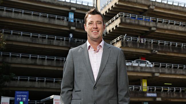 Northern Beaches Council mayor Michael Regan in front of Whistler St carpark, Manly. Picture: Adam Yip / Manly Daily