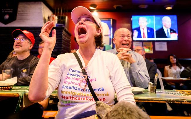 A watch party for the first presidential debate of the 2024 elections between Joe Biden and Donald Trump