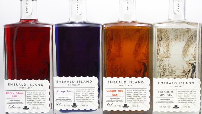 Emerald Island Distillery have five gins: Berry Slow, Premium Dry, Berry Slow, Mirage and Barrel Aged.