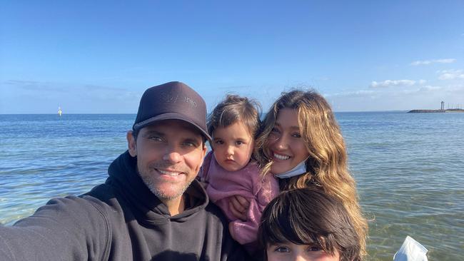 Silvana and Mark Philippoussis and their children, Maia and Nicholas.