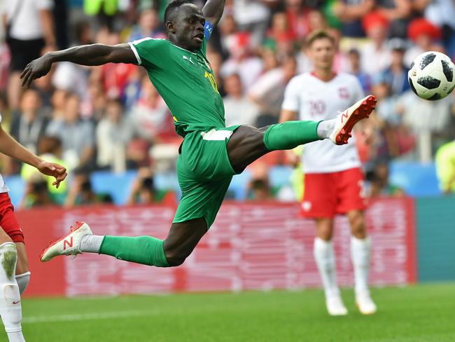 Senegal forward Sadio Mane during the Russia 2018 World Cup Group H football match between Poland. Picture: AFP