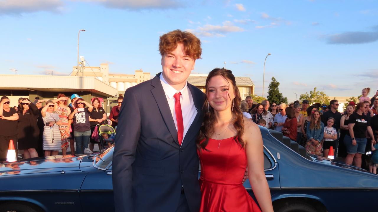 Students arriving at the Kingaroy State High School Formal at Kingaroy Town Hall on November 11.