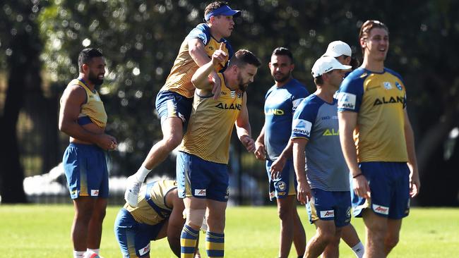 The Eels train at the Old Saleyards this month. (Photo by Matt King/Getty Images)