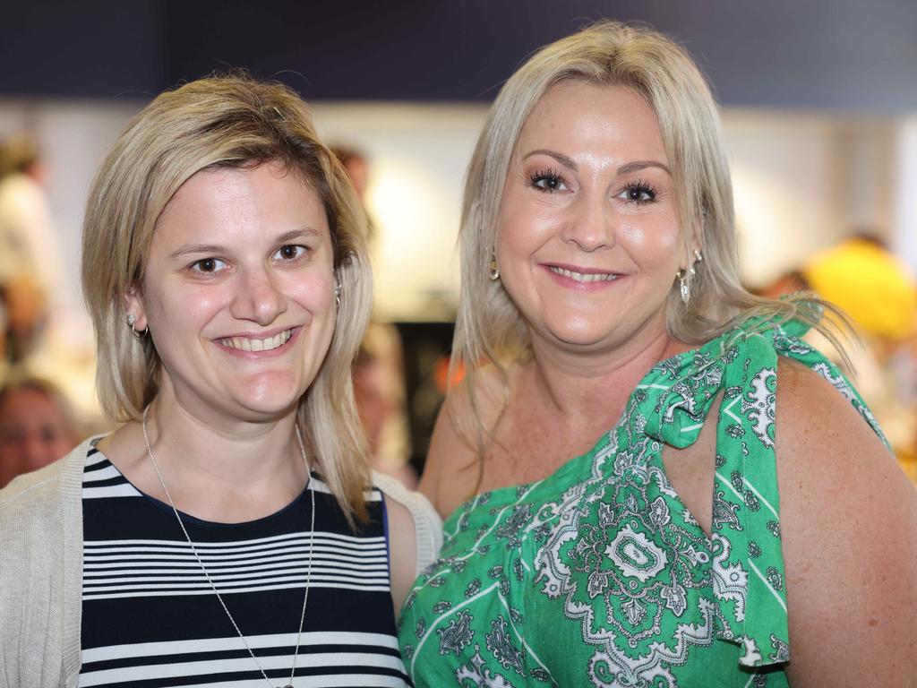 Jessica Hudson and Katrina Day at the Storyfest – Boost Your Business – luncheon at Bond University. Picture, Portia Large.