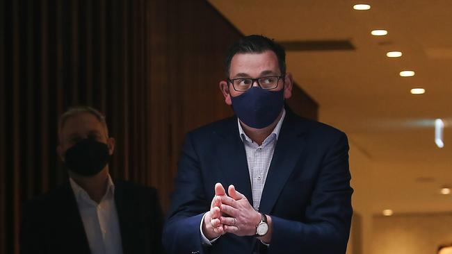 Daniel Andrews on Tuesday. Picture: Ian Currie