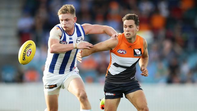 GWS’ Josh Kelly has reportedly attracted interest from the North Melbourne Kangaroos.