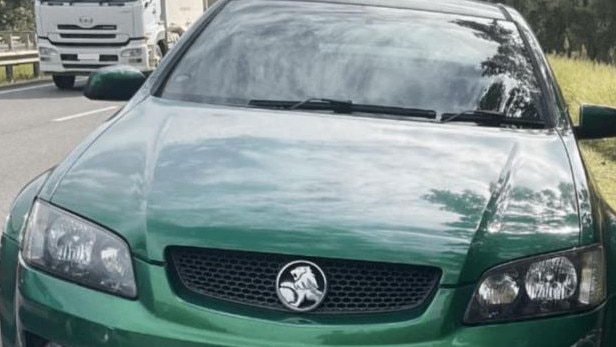 A 2008 green Holden Commodore sedan involved in the alleged road rage incident in Northgate. Picture: Queensland Police Service