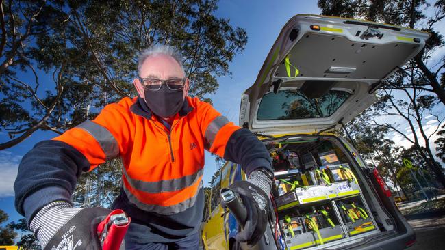 RACV are seeing a 9 per cent increase in call-outs as car batteries go flat due to people staying at home during covid restrictions. Picture: Tony Gough