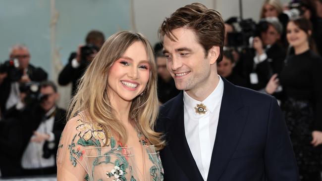 Suki Waterhouse and her boyfriend, Twilight star Robert Pattinson, welcomed a little girl in March. Picture: Jamie McCarthy/Getty Images