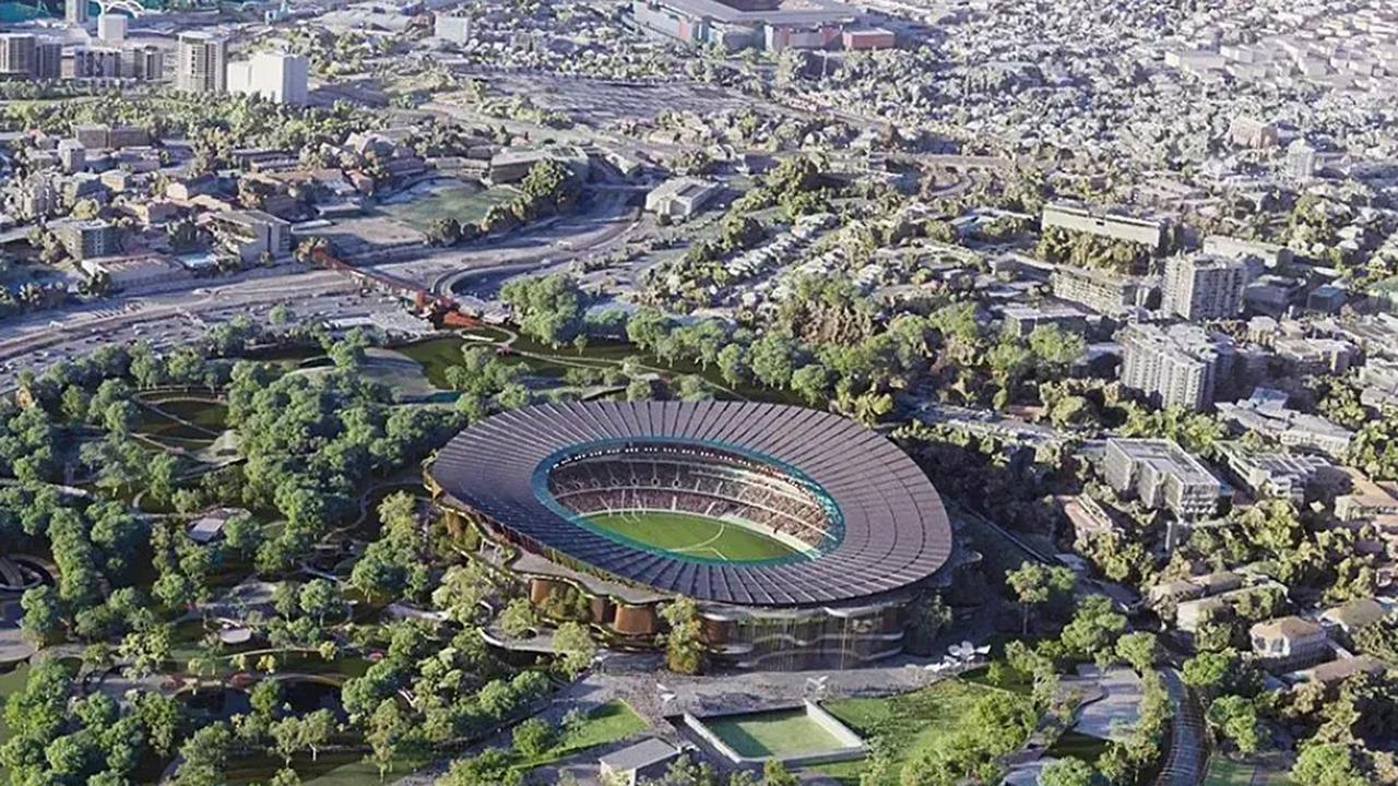 An artist impression of Brisbane Stadium in Victoria Park for Brisbane 2032 Olympics. Source: Queensland Government