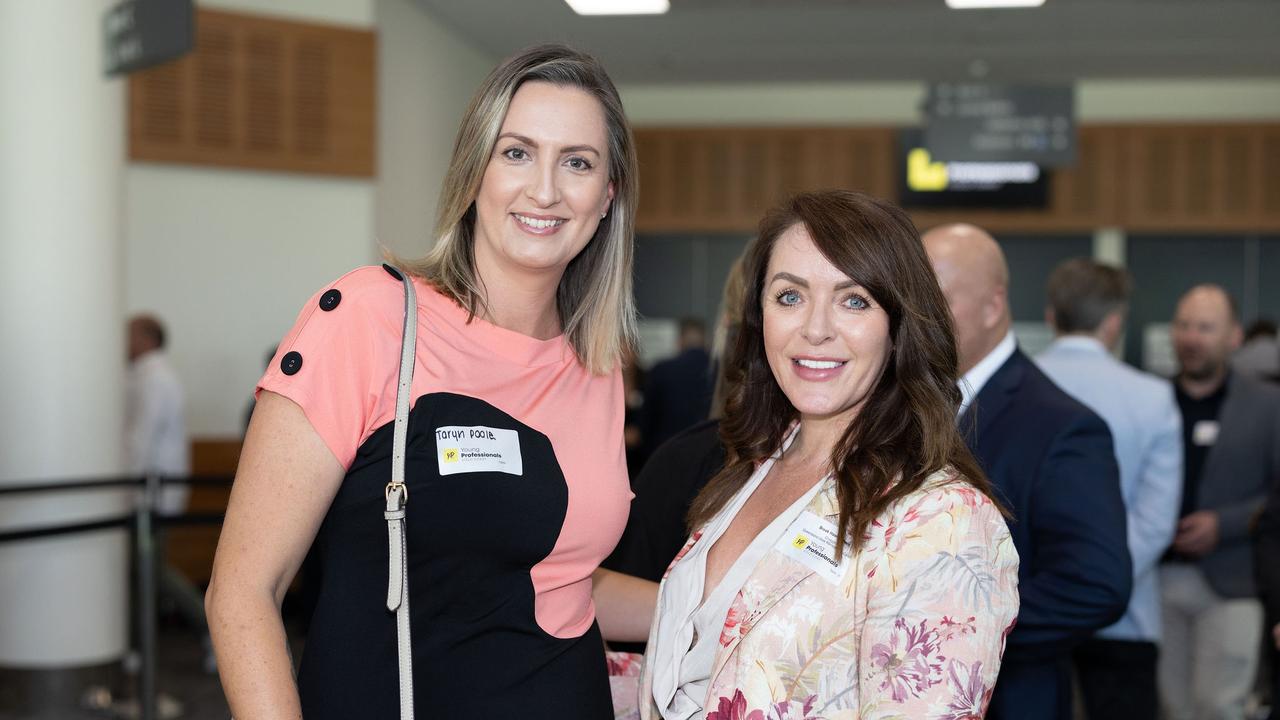 Taryn Poole, Brook Hawkesford at the YP Gold Coast City Leaders Forum, 2023. Picture: Celeste Humphrey