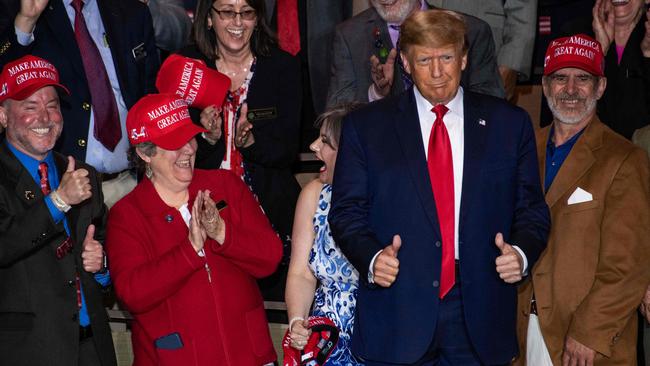 Donald Trump’s legal and political difficulties continue to hang like a smoggy cloud over his third presidential bid despite ongoing support. Picture: AFP.