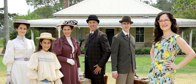 Family fun … host Annabel Crabb return alongside the Ferrone family. Picture: Nigel Wright/ABC.