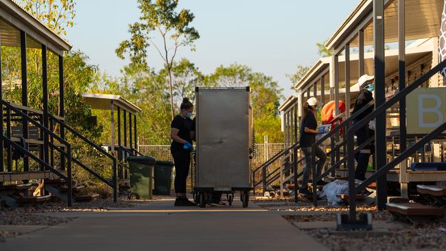 Inside the Howard Springs quarantine facility. Picture: Ben Sale/ Other Side Productions