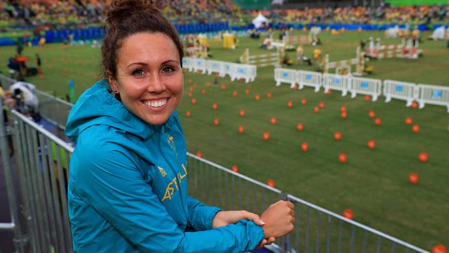 Chloe Esposito in the stands to watch her brother Max Esposito in action. Picture: Adam Head