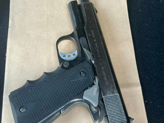 A gun found during the raids. Picture: NSW Police